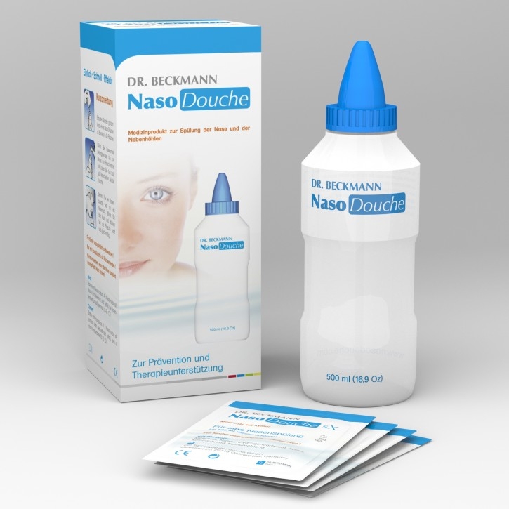 NasoDouche - Set mit Flasche und 4 Salzbeuteln