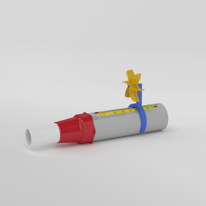 Mini-Wright Peak Flow Meter Low Range mit Windmühle